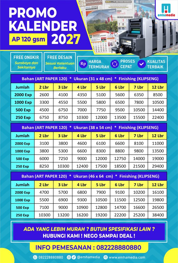 PROMO KALENDER 2027 AP120
