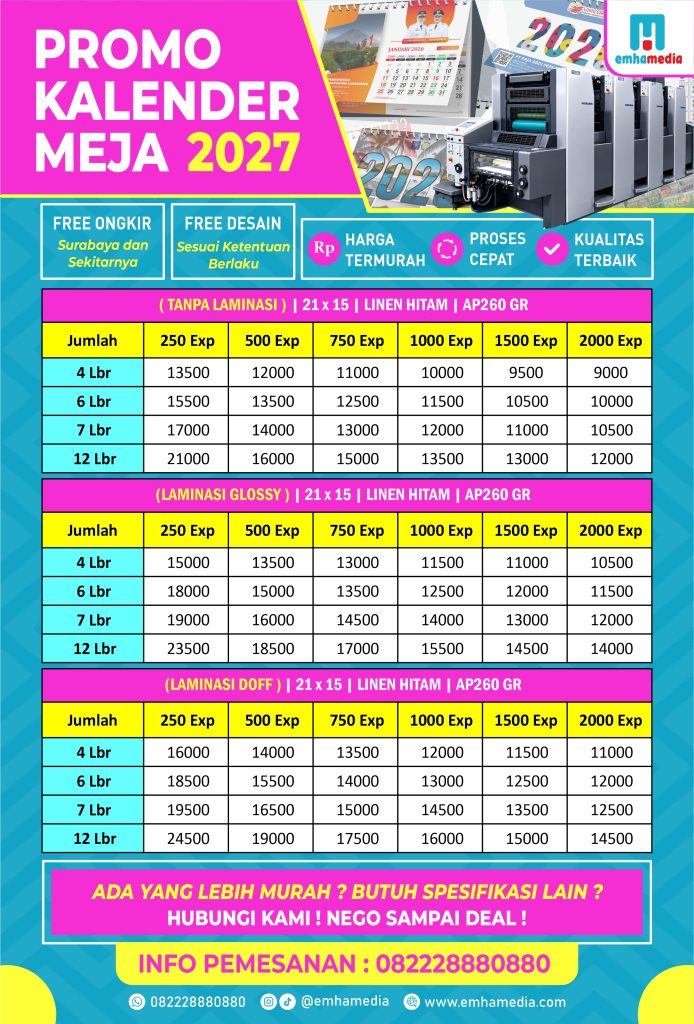 PROMO KALENDER MEJA 2027